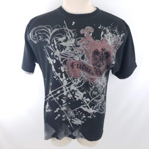 Fubu Jeans Vintage Mens Tee Shirt Abstract